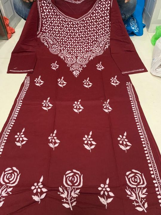 cotton_rose_chikankari_kurti_in