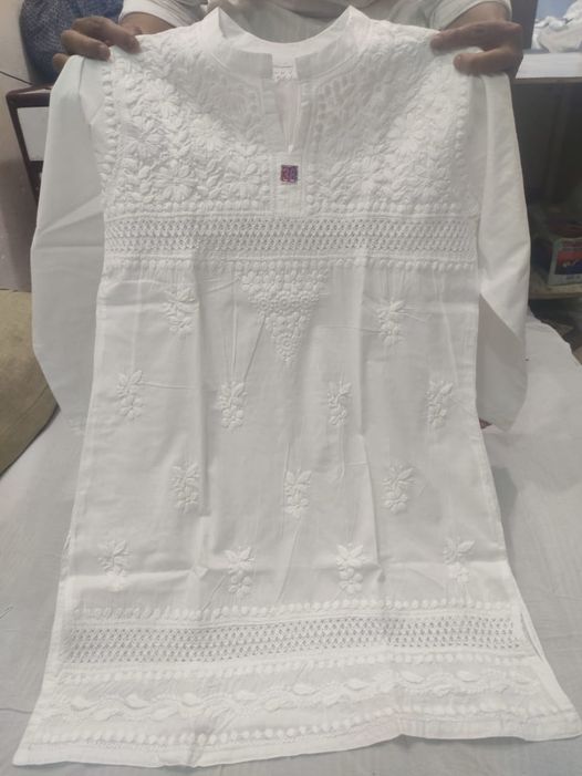 voguentrends Shop cotton top chikankari