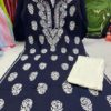 Slub_cotton_rose_kurti_with_rose_pant_in