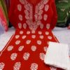 Slub_cotton_rose_kurti_with_rose_pant_in