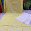 Rayon_gala_buti_kurti_with_chikankari_work