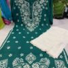 Rayon_gala_buti_kurti_with_chikankari_work