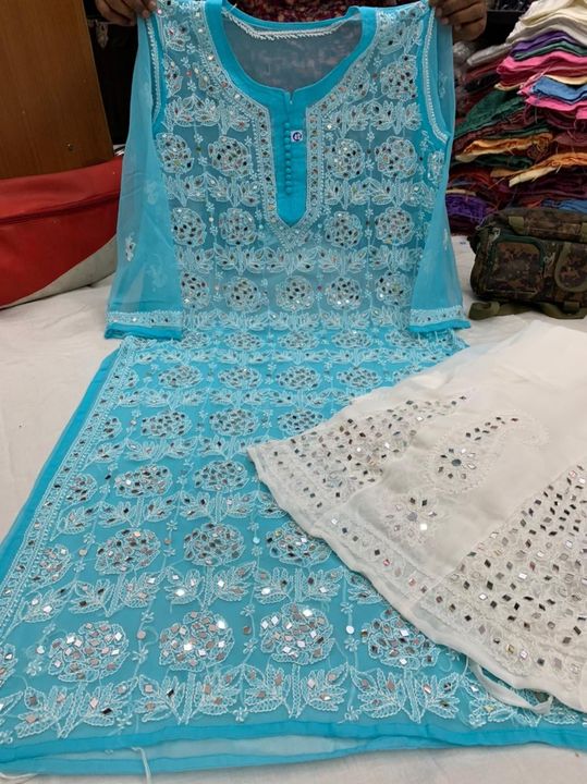 Buy Yasmin Fashion Mart Embroidered Lucknow Chikankari Work Kurti For Women  at Amazon.in