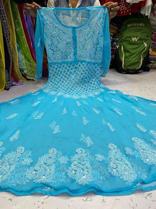 Georgette_mahi_gown_with_chikankari_work