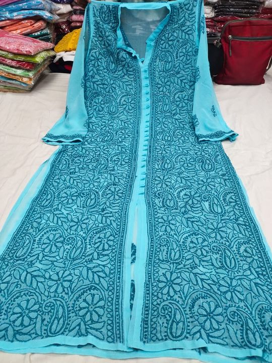 cottonGeorgette_front_open_jaal_kurti