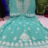 Slub_cotton_gown_with_chikankari_in