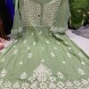 Slub_cotton_gown_with_chikankari_in