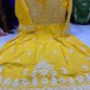 Slub_cotton_gown_with_chikankari_in