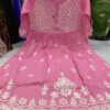 Slub_cotton_gown_with_chikankari_in