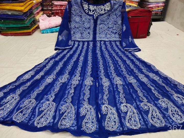 Georgette_open_yok_anarkali_with_chikankari_work