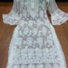 Georgette_bellsleeves_rose_jaal_chikankari_kurti_in