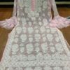 Georgette_bellsleeves_rose_jaal_chikankari_kurti_in