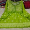 Georgette_short_gown_top_with_chikankari