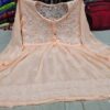 Georgette_short_gown_top_with_chikankari