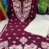 Rayon_gala_buti_kurti_with_chikankari_work
