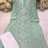 Georgette_panel_kurti_with_chikankari_work