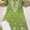 Ghaspatti_embroidery_gala_buti_kurti_with_chikankari