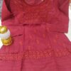 Pure_cotton_dyed_short_top_with_chikankari_work
