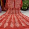 Georgette_rose_yok_anarkali_kurti_with_chikankari_work