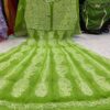 Georgette_rose_yok_anarkali_kurti_with_chikankari_work