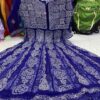 Georgette_rose_yok_anarkali_kurti_with_chikankari_work