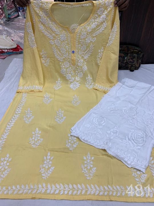 Modal_cotton_kurti_with_chikankari_work