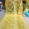 Georgette_side_button_angrakha_with_chikankari_work