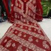 Georgette_bell_sleeves_gota_patti_and_chikankari_work_kurti