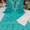 Georgette_bell_sleeves_daman_rose_kurti_with_chikankari