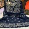 Georgette_short_gown_top_with_chikankari_work