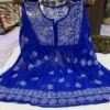 Georgette_short_gown_top_with_chikankari_work