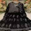 Georgette_short_gown_with_chikankari_work