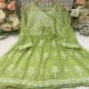 Georgette_short_gown_with_chikankari_work