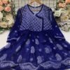 Georgette_short_gown_with_chikankari_work