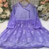 Georgette_short_gown_with_chikankari_work