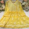 Georgette_short_gown_with_chikankari_work