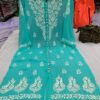 Georgette_front_open_kurti_with_chikankari_work