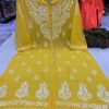 Georgette_front_open_kurti_with_chikankari_work