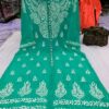 Georgette_front_open_kurti_with_chikankari_work