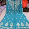 Georgette_front_open_kurti_with_chikankari_work