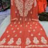 Georgette_front_open_kurti_with_chikankari_work