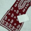 Modal_cotton_rose_kurti_with_chikankari_work