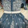 Georgette_short_top_with_chikankari_work