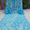 Georgette_bell_sleeves_kurti_with_chikankari_work