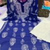 Georgette_rose_work_kurti_with_chikankari_work
