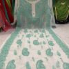 Georgette_yok_gala_buti_kurti_with_chikankari_work