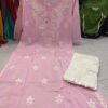 Modal_rose_kurti_with_rose_pant_&_chikankari_work