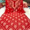 Georgette_bell_sleeves_rose_keel_jaal_kurti_with_chikankari_work