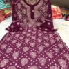 Georgette_bell_sleeves_rose_keel_jaal_kurti_with_chikankari_work