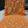 Georgette_bell_sleeves_keel_jaal_kurti_with_chikankari_work